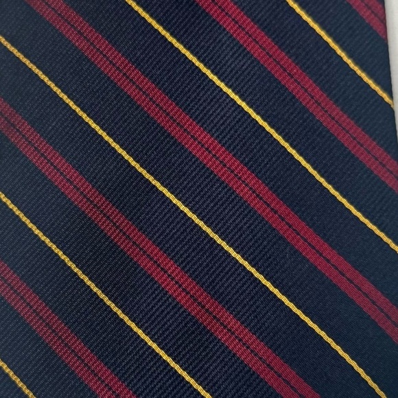 BROOKS BROTHERS Set of 2 Ties 100% Silk Patterned Striped - Picture 14 of 15